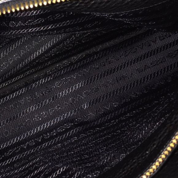 Prada Triangular Plate Black GD Metal Fittings Shoulder Bag - Picture 8 of 9